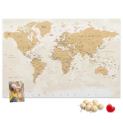 Korková nástěnka Politická mapa světa