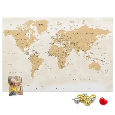 Korková nástěnka Politická mapa světa