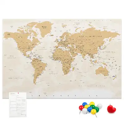 Korková nástěnka Politická mapa světa