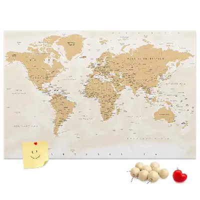 Korková nástěnka Politická mapa světa
