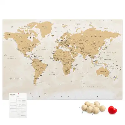 Korková nástěnka Politická mapa světa