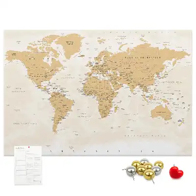 Korková nástěnka Politická mapa světa