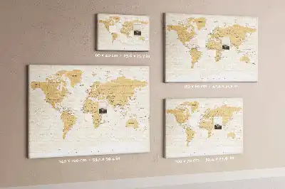 Korková nástěnka Politická mapa světa