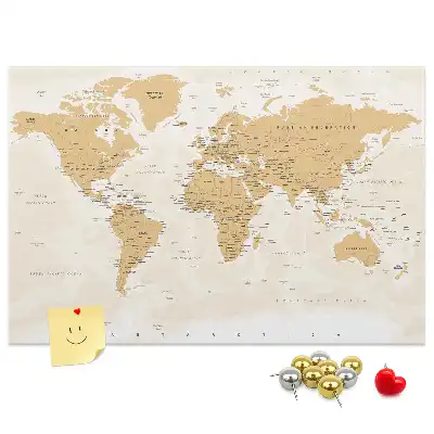 Korková nástěnka Politická mapa světa