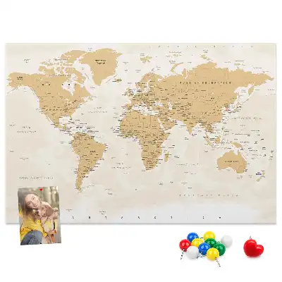 Korková nástěnka Politická mapa světa