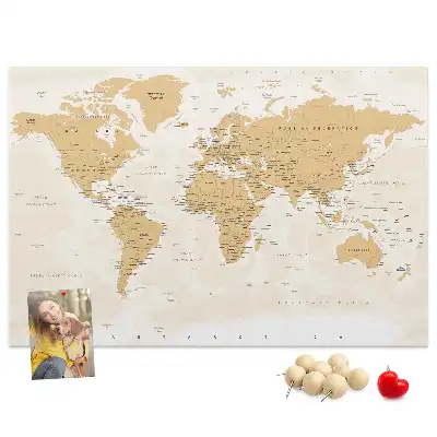 Korková nástěnka Politická mapa světa