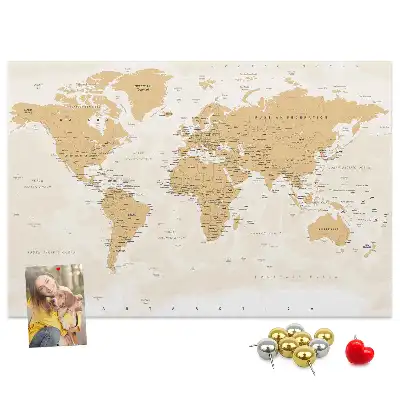 Korková nástěnka Politická mapa světa