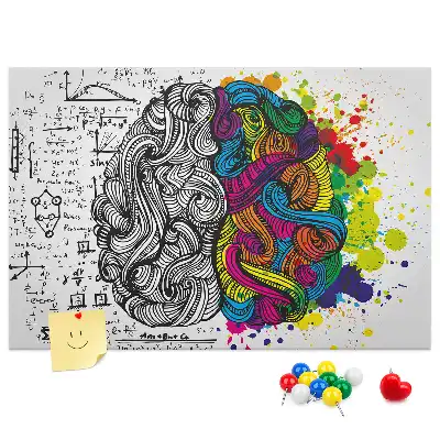 Nástěnka do dětského pokoje Abstrakce mozku