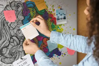 Nástěnka do dětského pokoje s psychologickým motivem myšlení