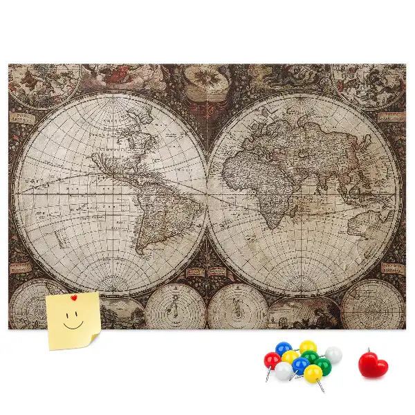 Korková tabule Mapa starého světa