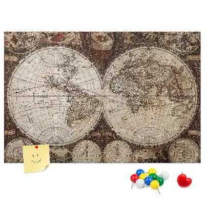 Korková tabule Mapa starého světa