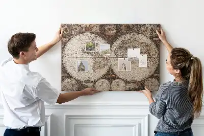Korková tabule Mapa starého světa