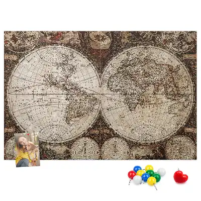 Korková tabule Mapa starého světa
