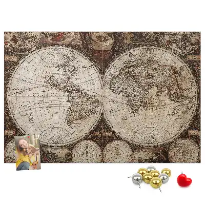 Korková tabule Mapa starého světa