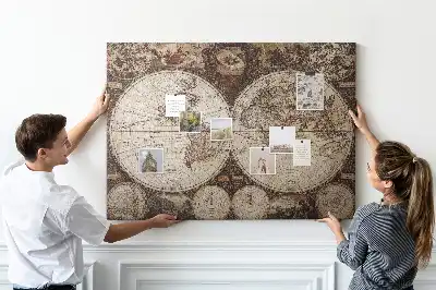 Korková nástěnka Klasický atlas z dávných let