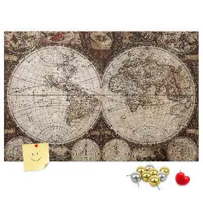 Korková nástěnka Klasický atlas z dávných let