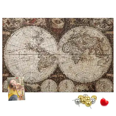 Korková tabule Mapa starého světa