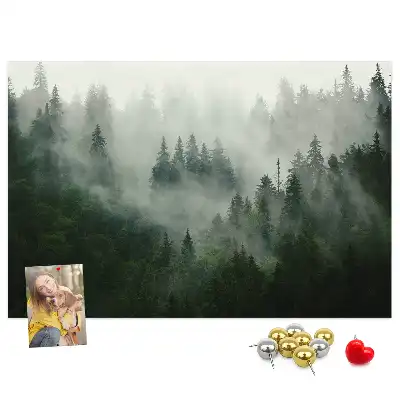 Nástěnka do dětského pokoje Mlžný les