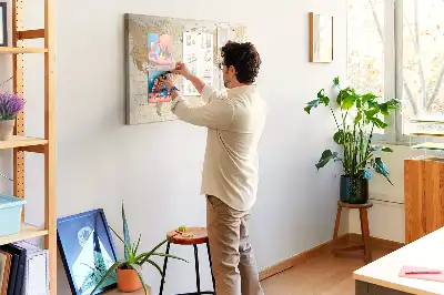 Nástěnka do dětského pokoje Politická mapa světa
