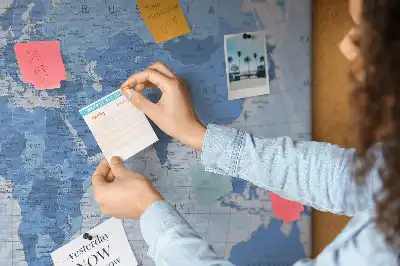 Nástěnka korková Politická mapa světa