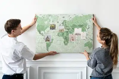 Korková tabule Politická mapa světa
