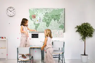 Korková tabule Politická mapa světa
