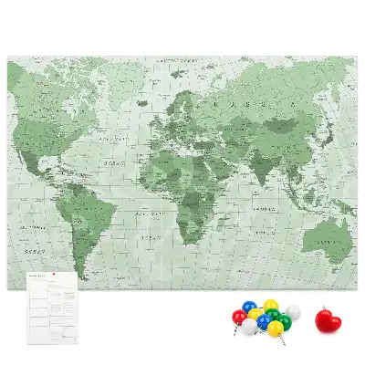 Korková tabule Politická mapa světa
