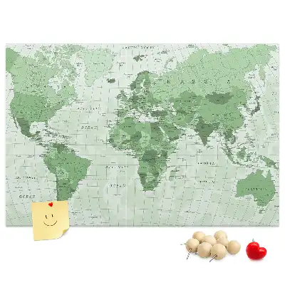 Korková tabule Politická mapa světa