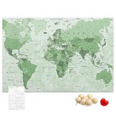 Korková tabule Politická mapa světa