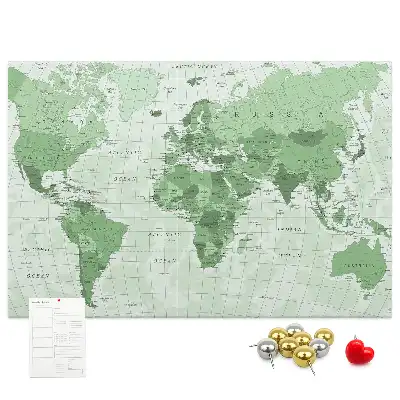 Korková tabule Politická mapa světa