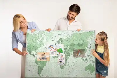 Korková tabule Politická mapa světa