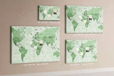 Korková tabule Politická mapa světa
