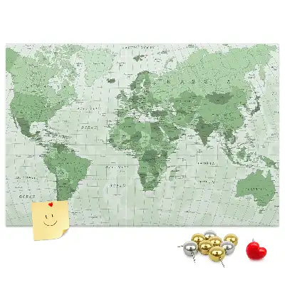 Korková tabule Politická mapa světa