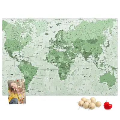 Korková tabule Politická mapa světa