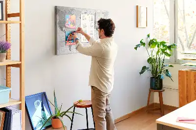 Nástěnka do dětského pokoje Školní politická mapa světa