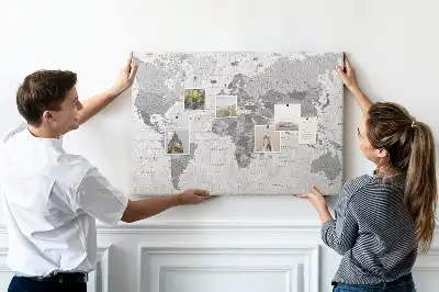 Nástěnka do dětského pokoje Školní politická mapa světa