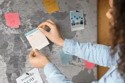 Nástěnka do dětského pokoje Politická mapa světa