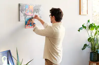 Nástěnka do dětského pokoje Politická mapa světa