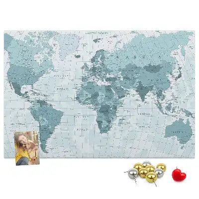 Korková nástěnka Oficiální státní rozdělení světa