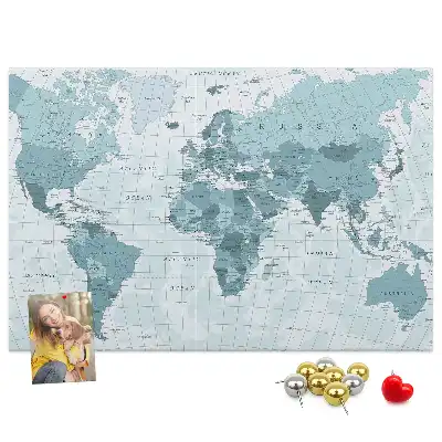 Nástěnka korková Politická mapa světa