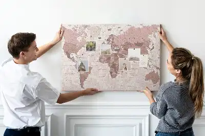 Korková tabule Politická mapa světa