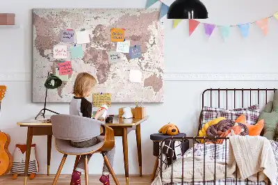 Korková nástěnka politická mapa světa