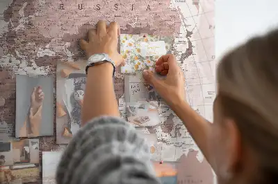 Korková nástěnka politická mapa světa