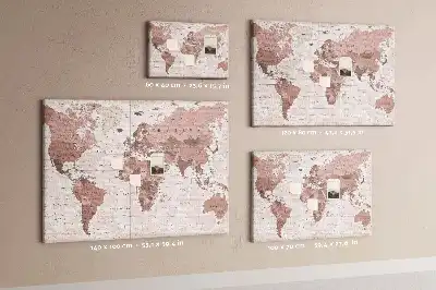 Korková tabule Politická mapa světa