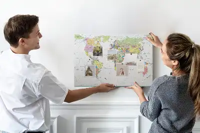 Nástěnka korková Politická mapa světa