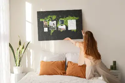 Nástěnka do dětského pokoje Mapa světa