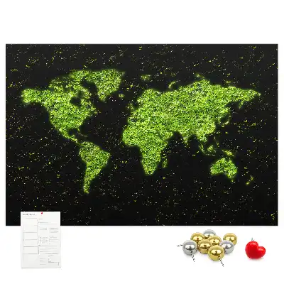 Nástěnka do dětského pokoje Mapa světa