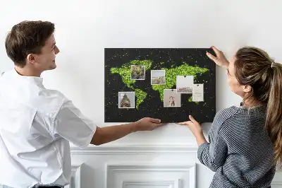 Nástěnka do dětského pokoje Mapa světa