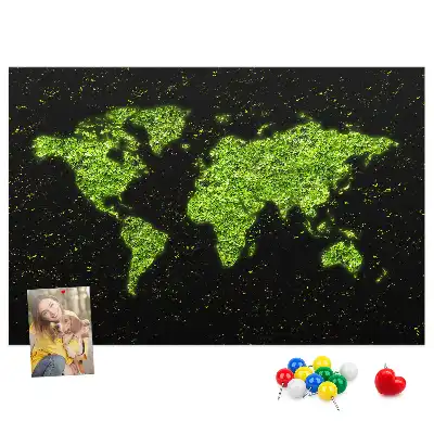 Nástěnka do dětského pokoje Mapa světa