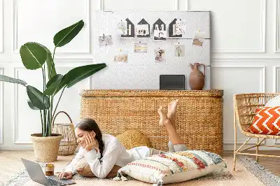 Dekorativní korková nástěnka s nápisem Home